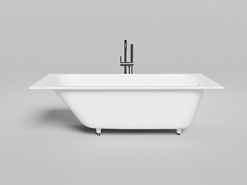 Ванна из литьевго мрамора Salini ORLANDA 102012M 180х80 встраиваемая прямоугольная с ножками